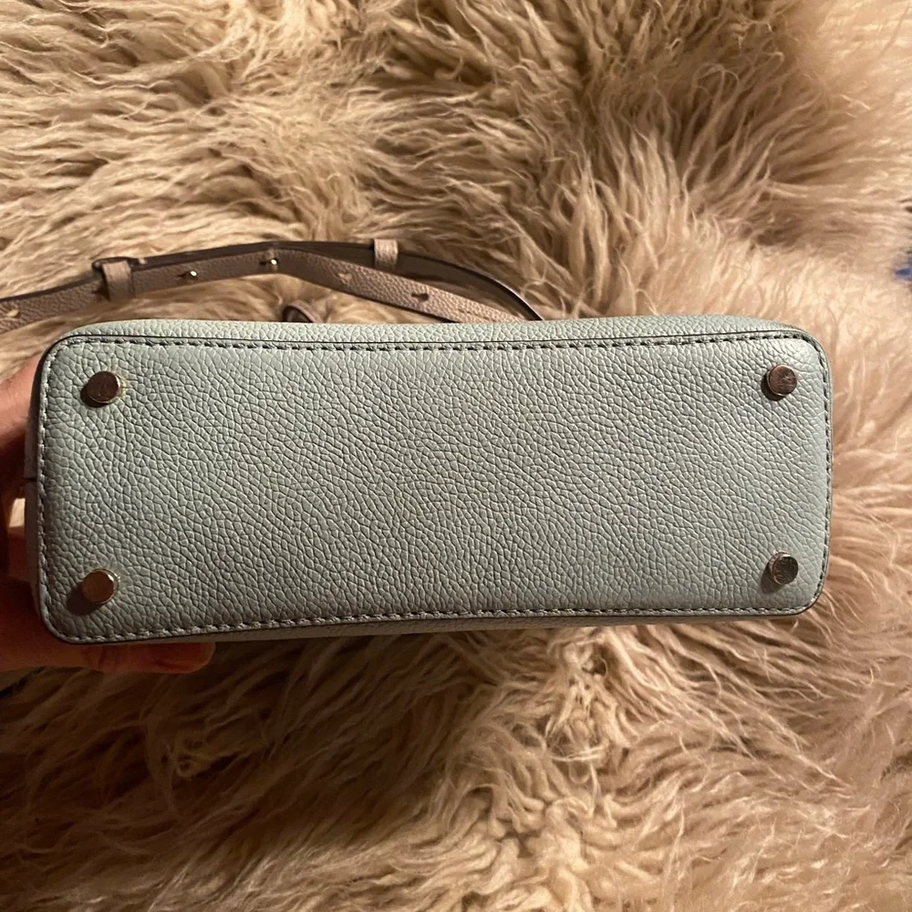 Kate Spade Mint and Taupe Leather Satchel - Picture 4 of 9